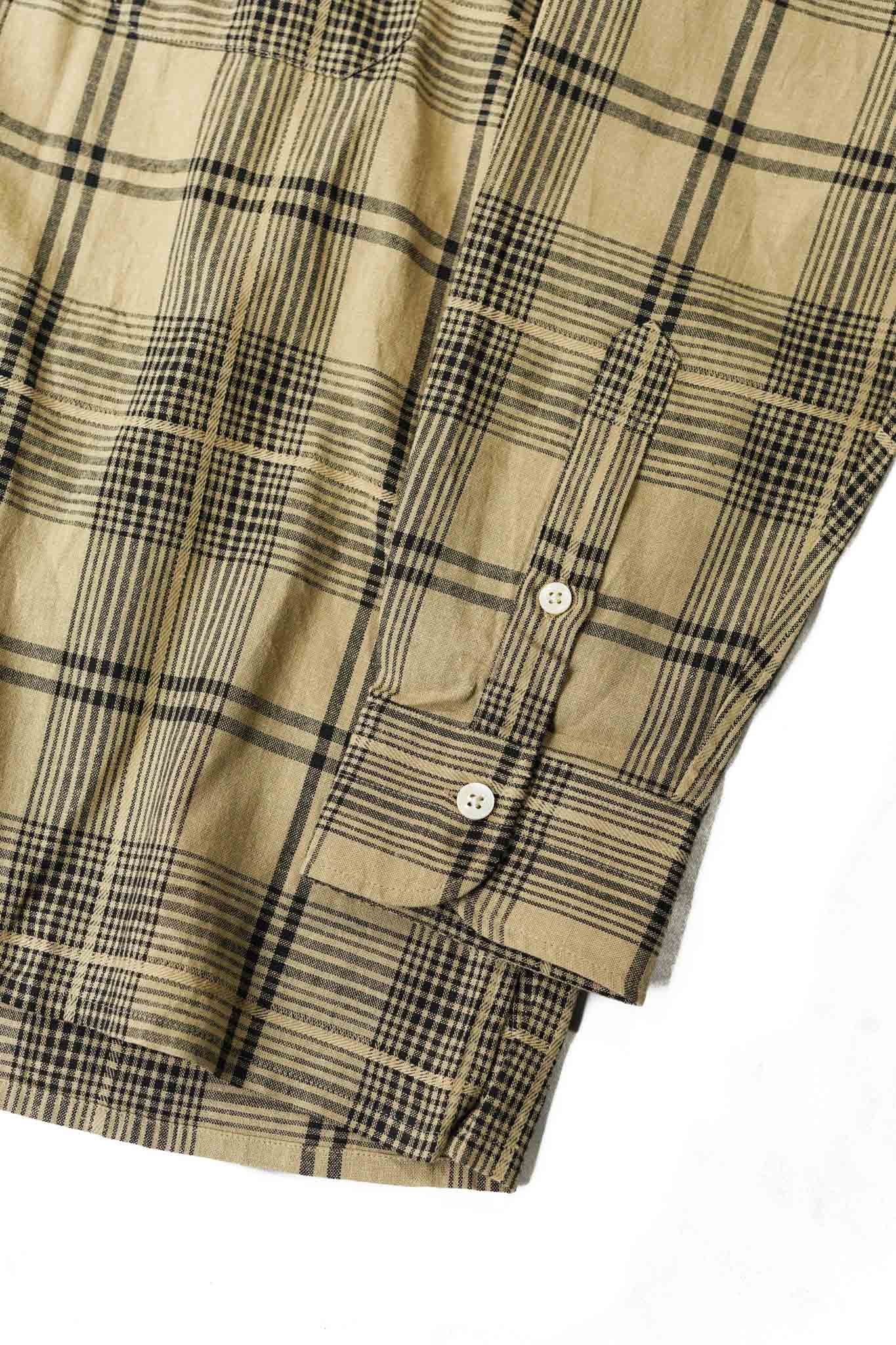 ABSHINTH SHIRT dobbie plaid（BEIGE） | ARCH ONLINE SHOP
