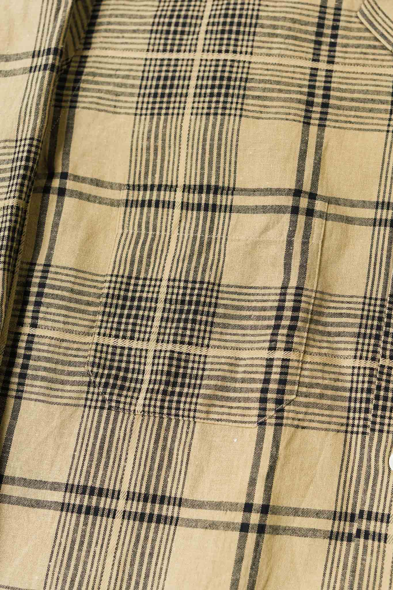 ABSHINTH SHIRT dobbie plaid（BEIGE） | ARCH ONLINE SHOP