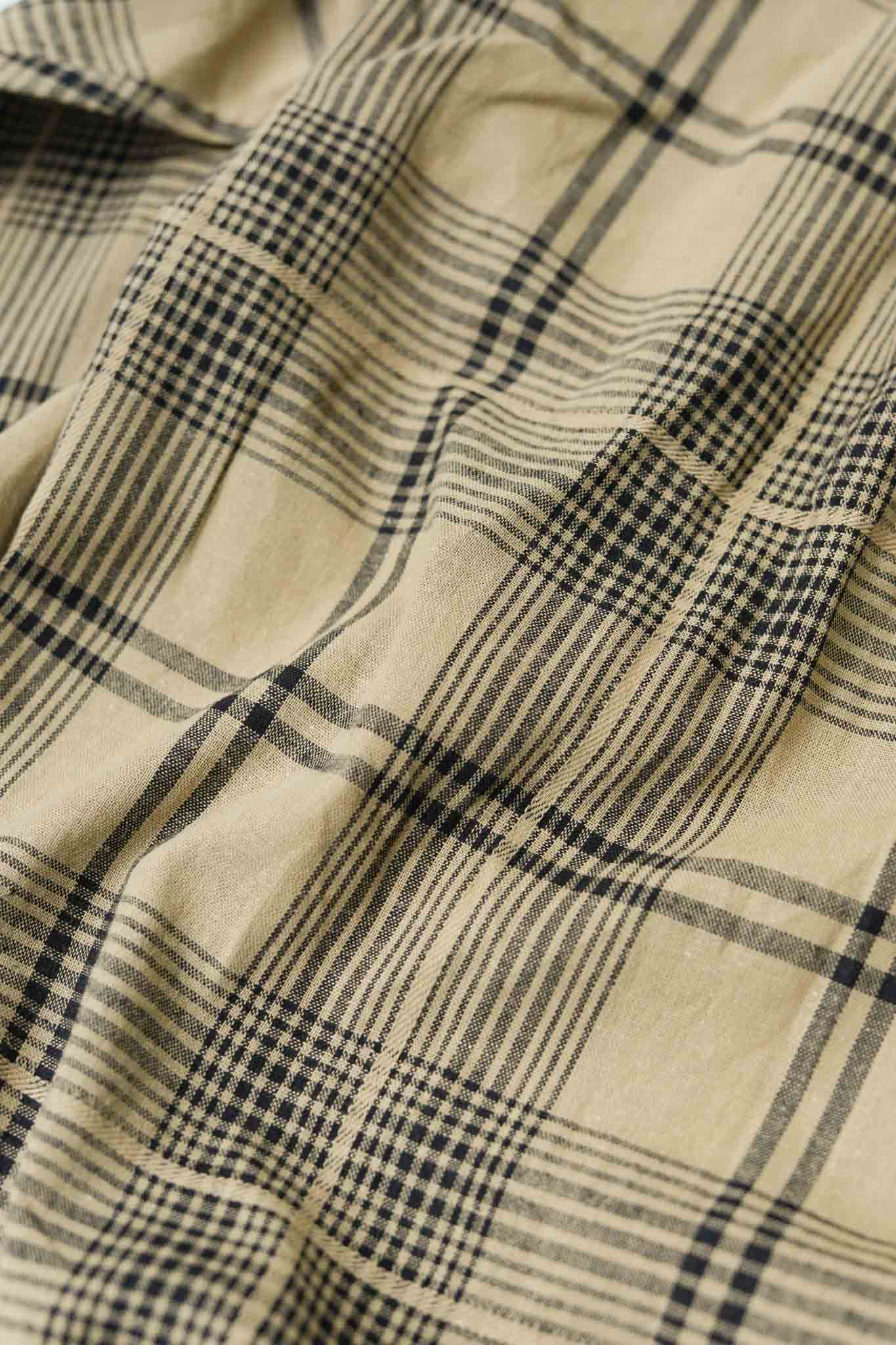 ABSHINTH SHIRT dobbie plaid（BEIGE） | ARCH ONLINE SHOP