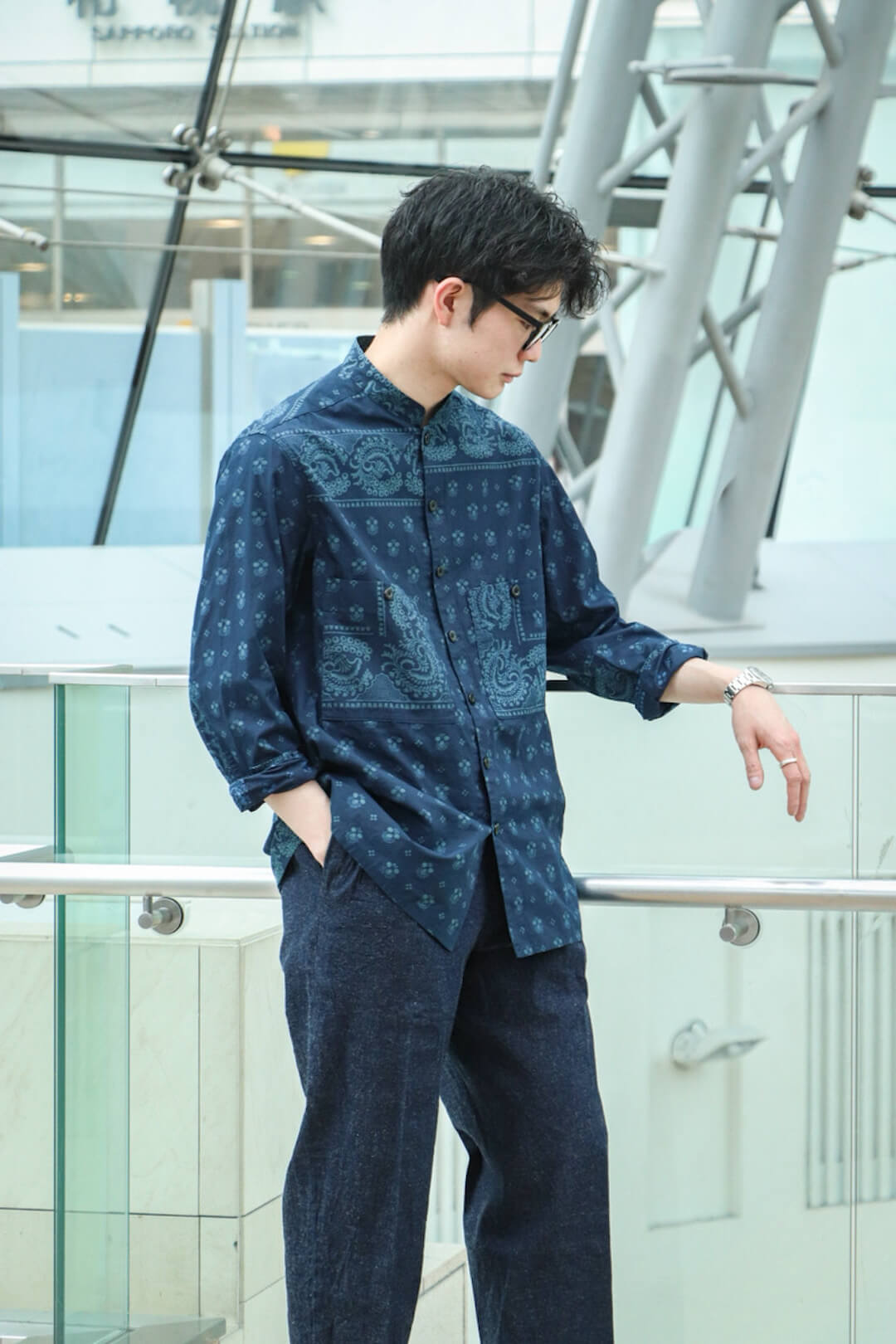 CHEMISIER UNIEUX - INDIGO | ARCH ONLINE SHOP