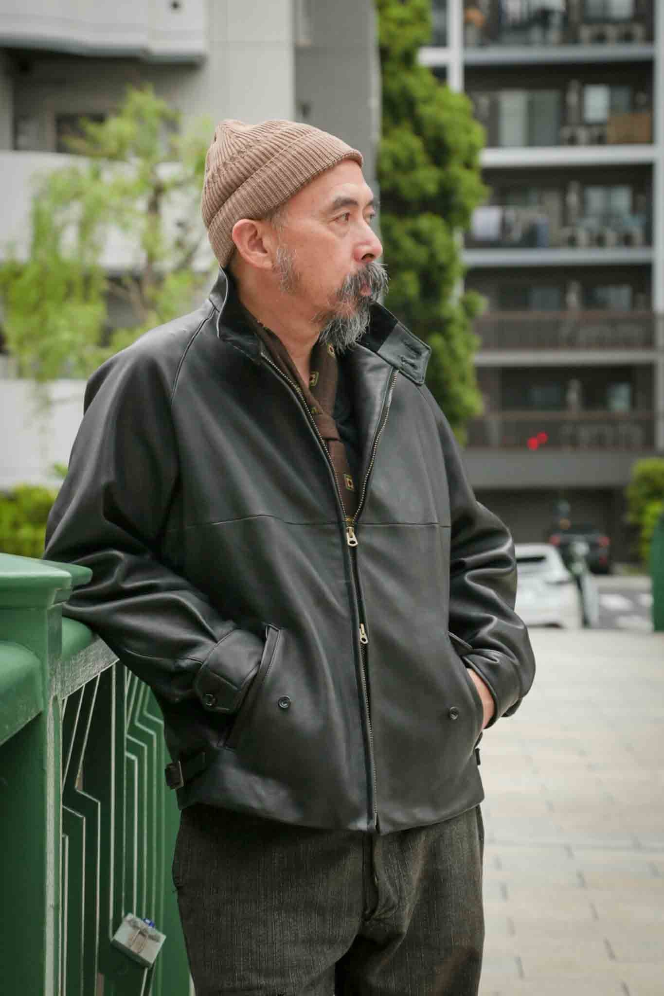 leather jacket archive brown 短丈 レザージャケット ショート丈レザージャケット(2colors)（茶・黒）秋/冬 辛口アイテムで
