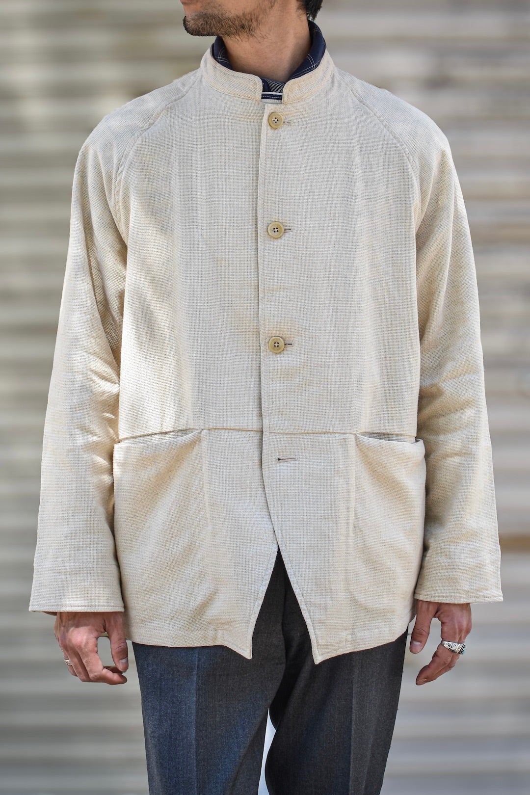 MORGAN VE. COTTON LINEN MESH CLOTH - ARCH EXCLUSIVE（OFF WHITE
