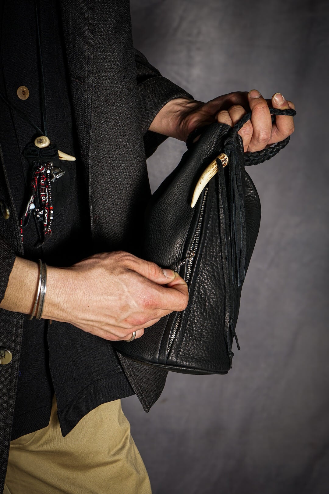 受注販売】DEERSKIN DRAWSTRING BAG - ARCH EXCLUSIVE | ARCH ONLINE SHOP
