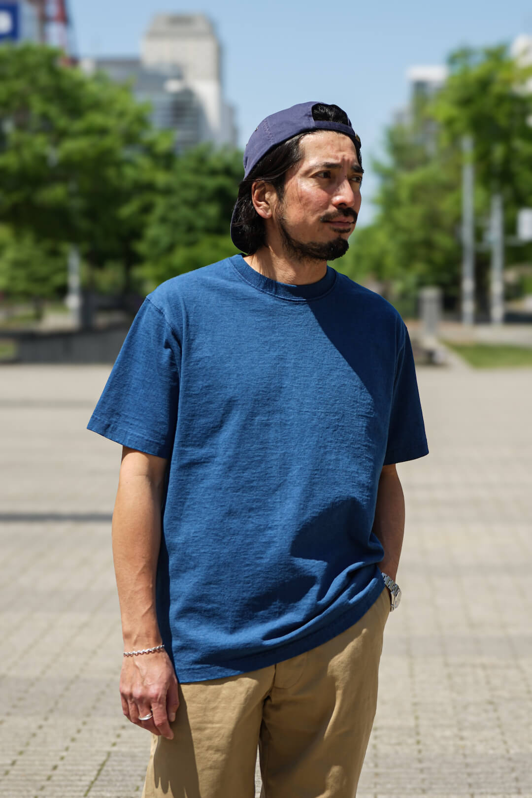 オンラインショップ限定品】FADED COLOR TEE MADE IN USA（INDIGO
