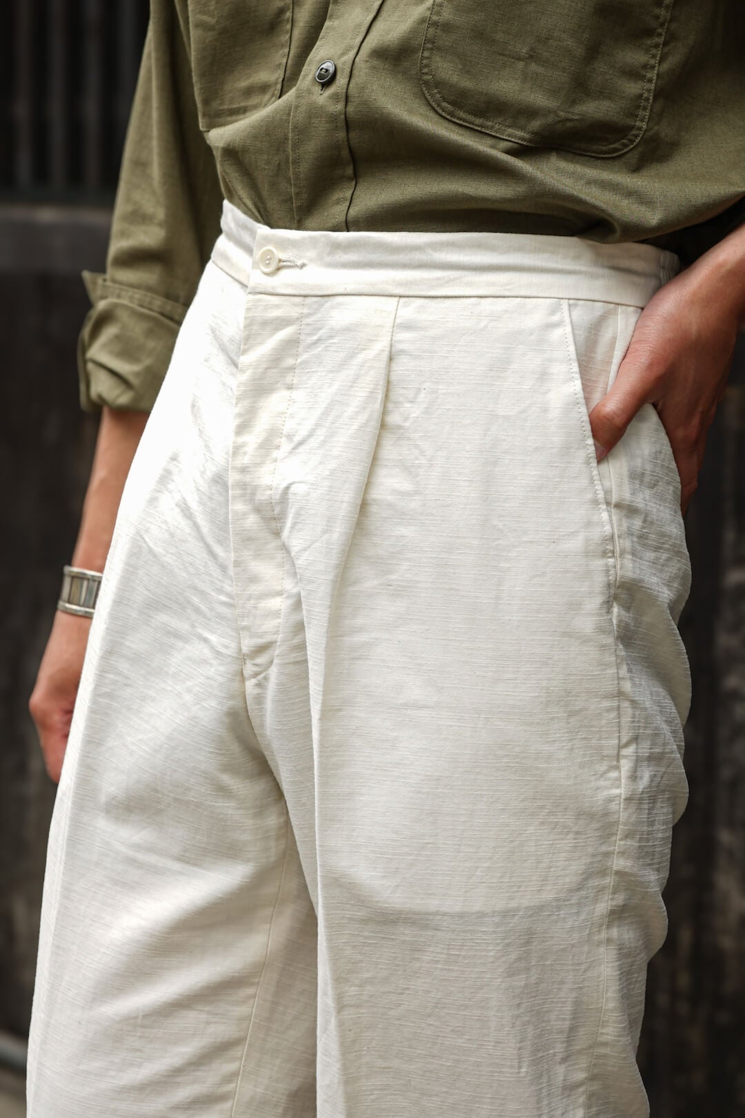 EASY TROUSERS COTTON LINEN（IVORY） | ARCH ONLINE SHOP