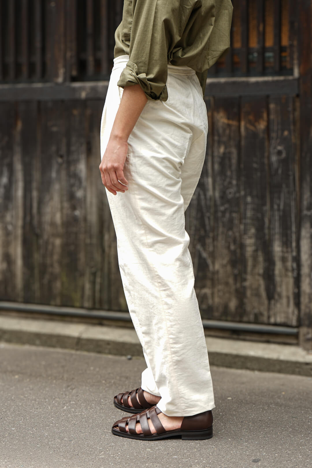 EASY TROUSERS COTTON LINEN（IVORY） | ARCH ONLINE SHOP