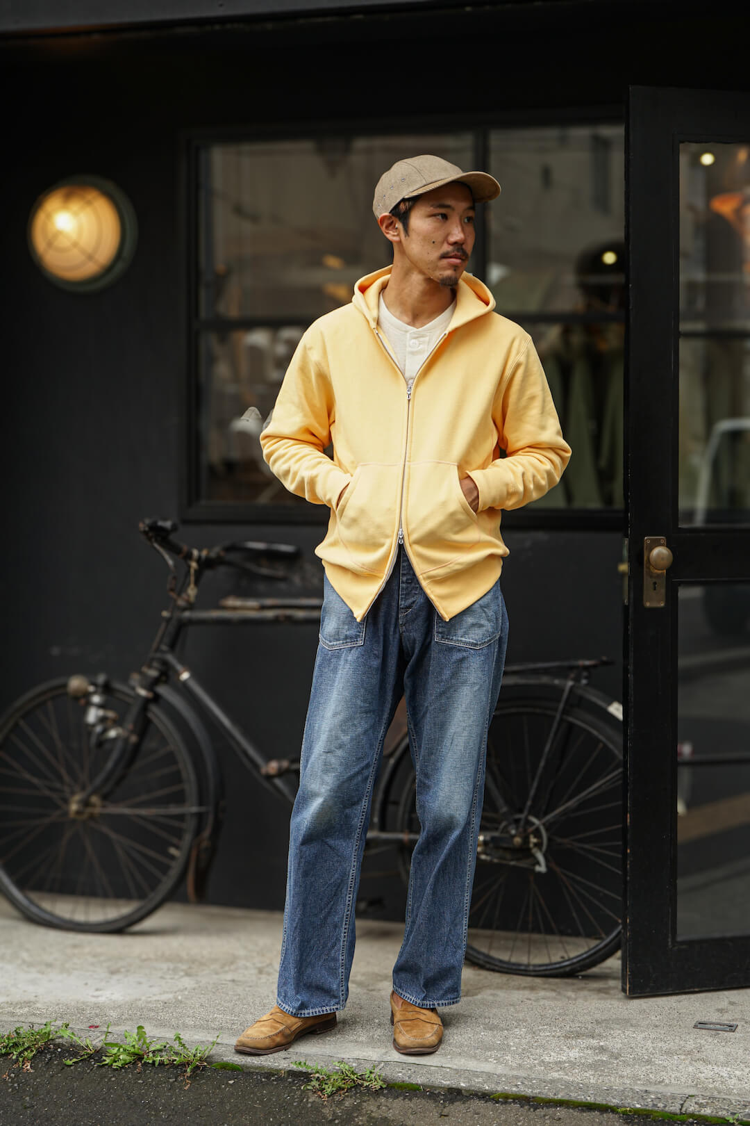REVERSE ZIP HOODY（SAFFRON） | ARCH ONLINE SHOP