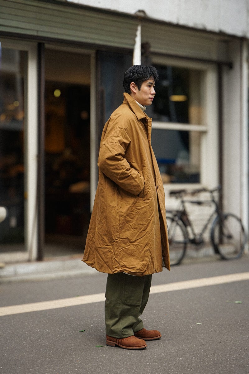 (身長183cm 体重70kg / 着用サイズ L)